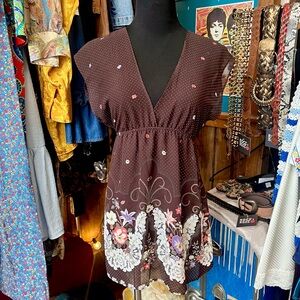 Y2K Sheer Babydoll Top